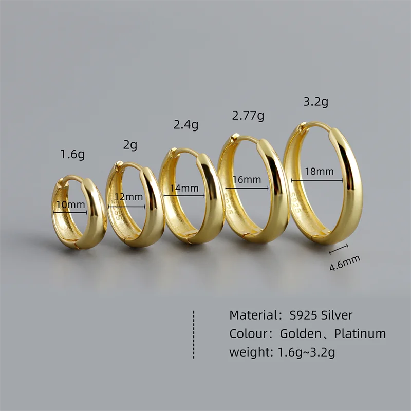 "Minimalist Edge" Hoop Earrings: Certified 925 Silver with Punk Attitude